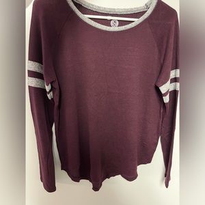 Small Long Sleeve Purple Shirt